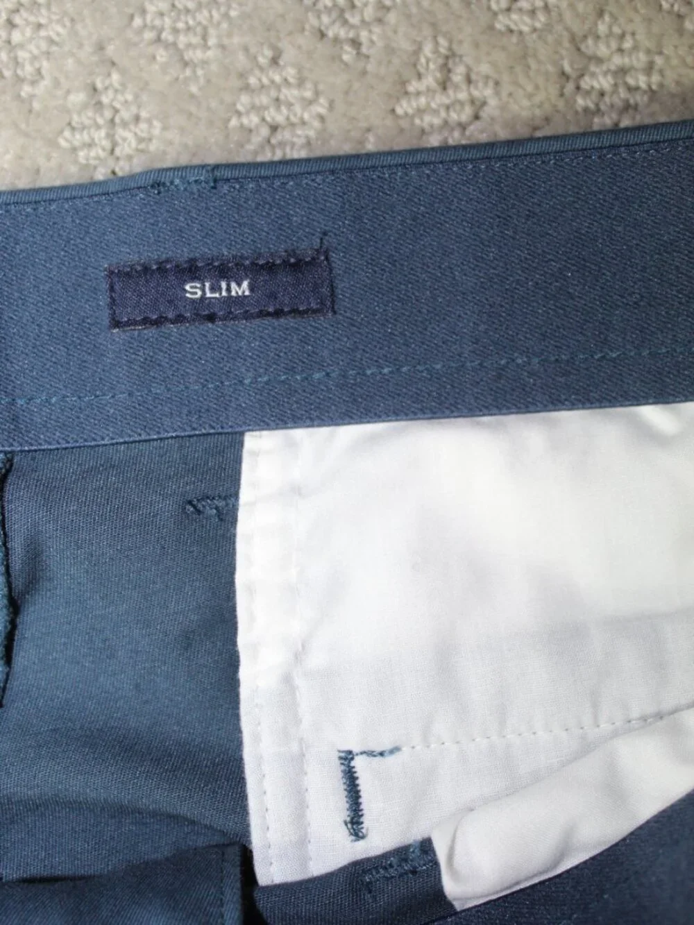 J.Crew Mens Size 34x30 Slim Fit Flex Stretch Chino Pants Slate Blue